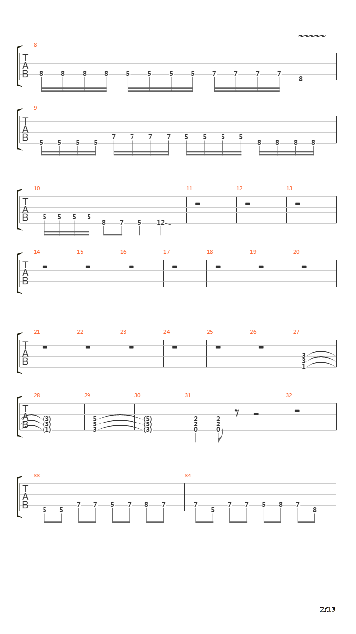 Descent Of The Archangel吉他谱