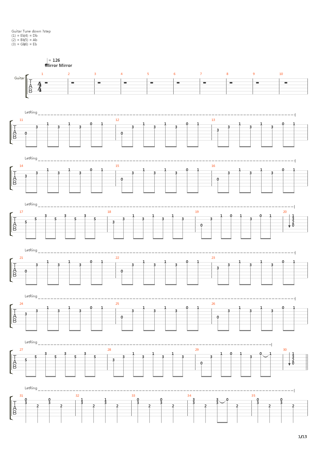 Elizabeth Parts I Ii Iii吉他谱