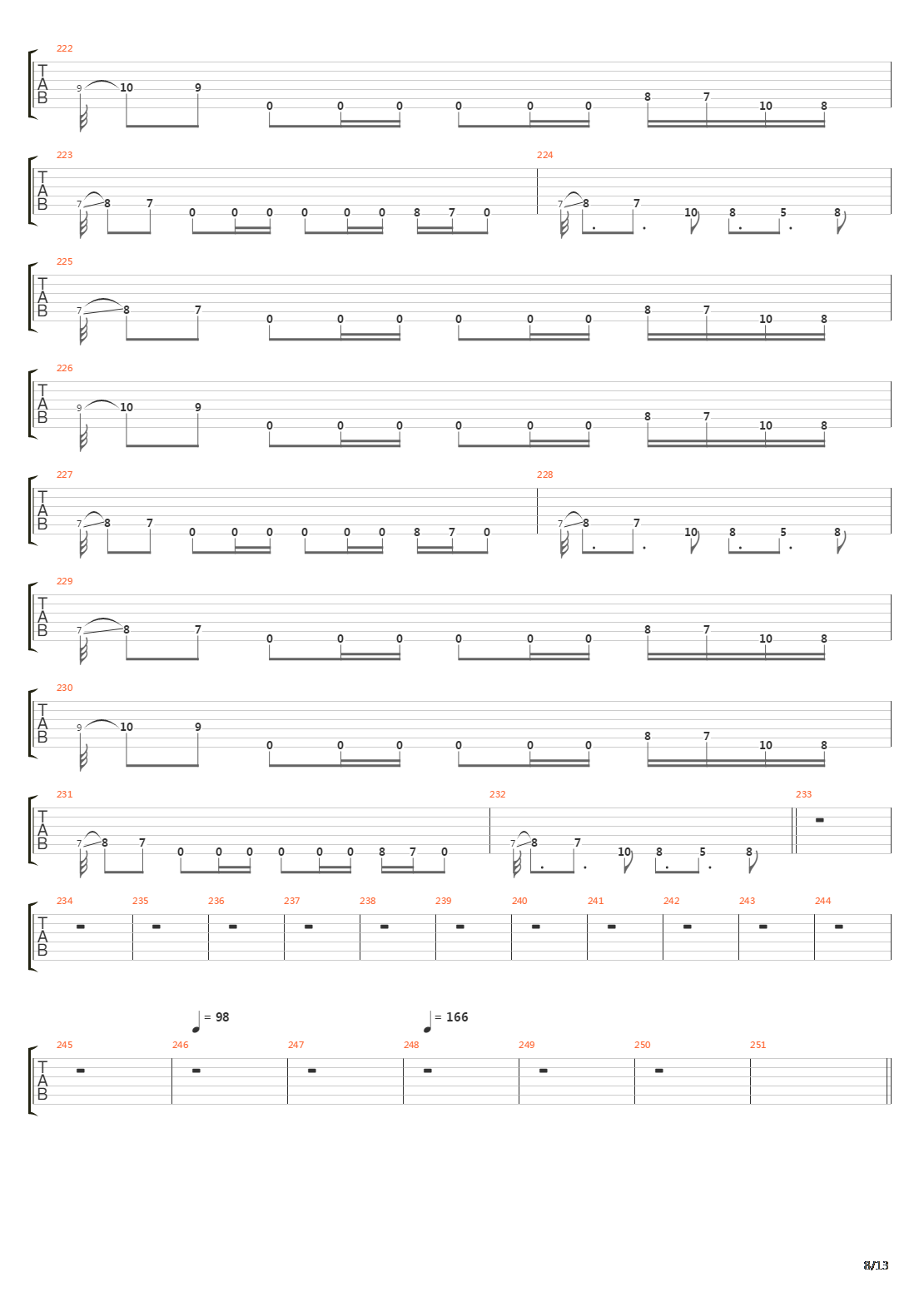 Elizabeth Parts I Ii Iii吉他谱