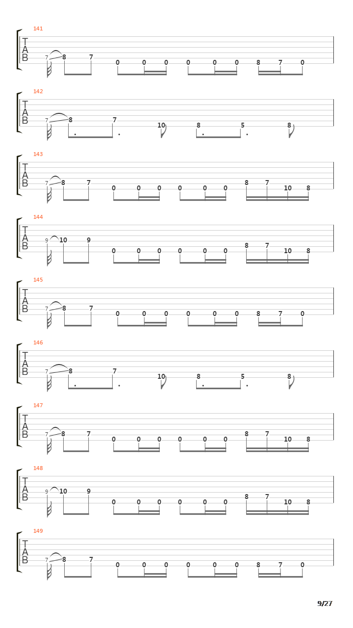 Elizabeth Parts I Ii Iii吉他谱