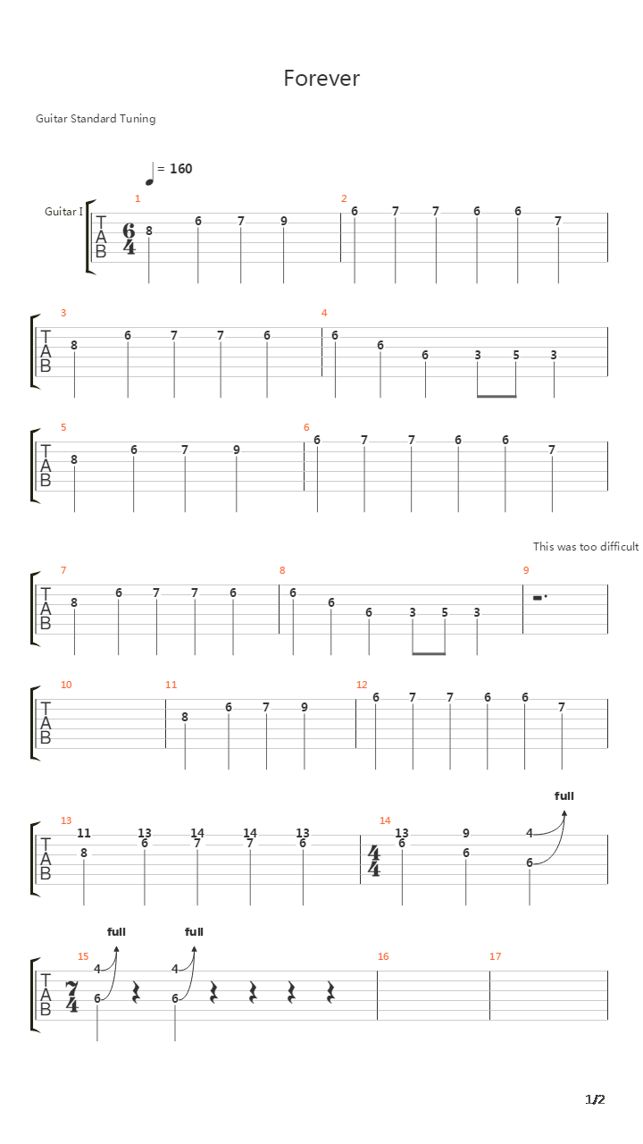 Forever吉他谱