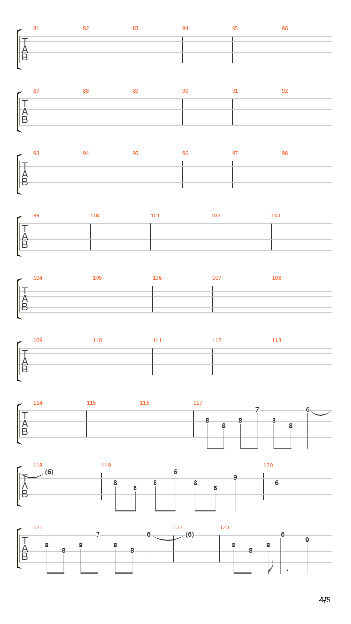 Seasons End吉他谱