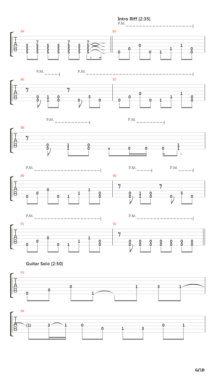 The Human Stain吉他谱