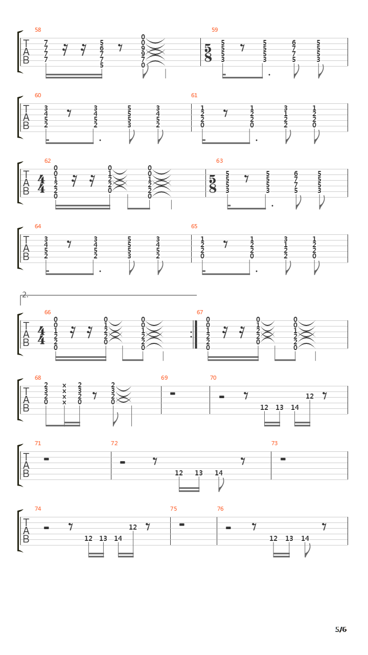 Song For America吉他谱