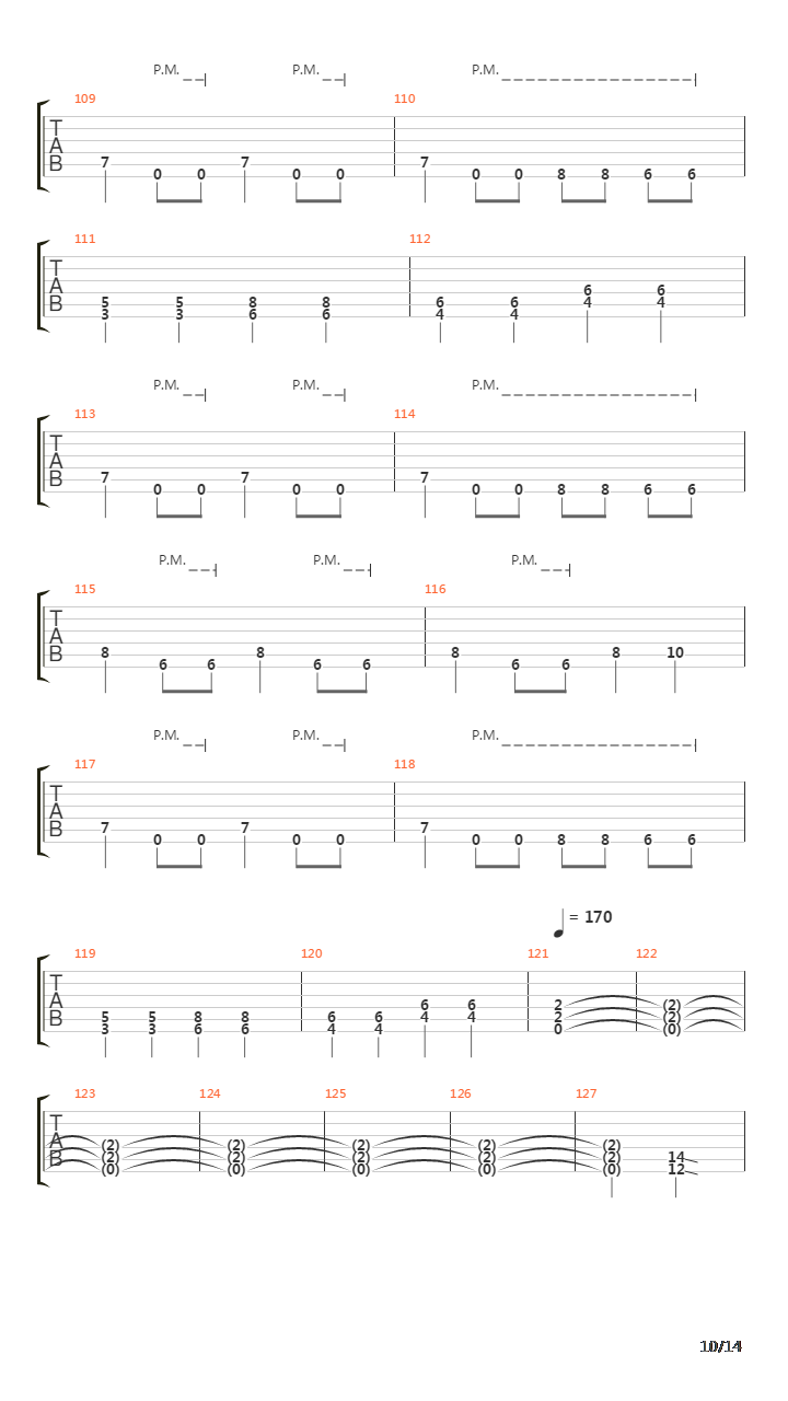 10 Seconds From The End吉他谱