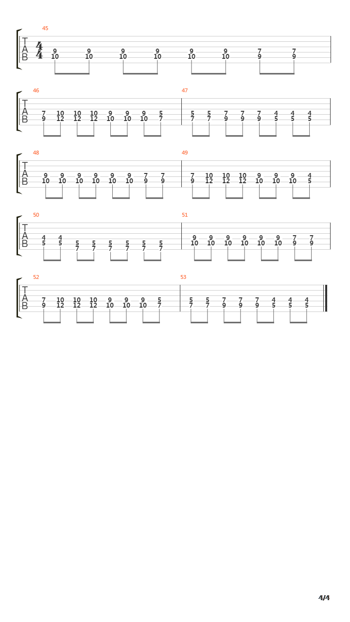 The Last Effort吉他谱