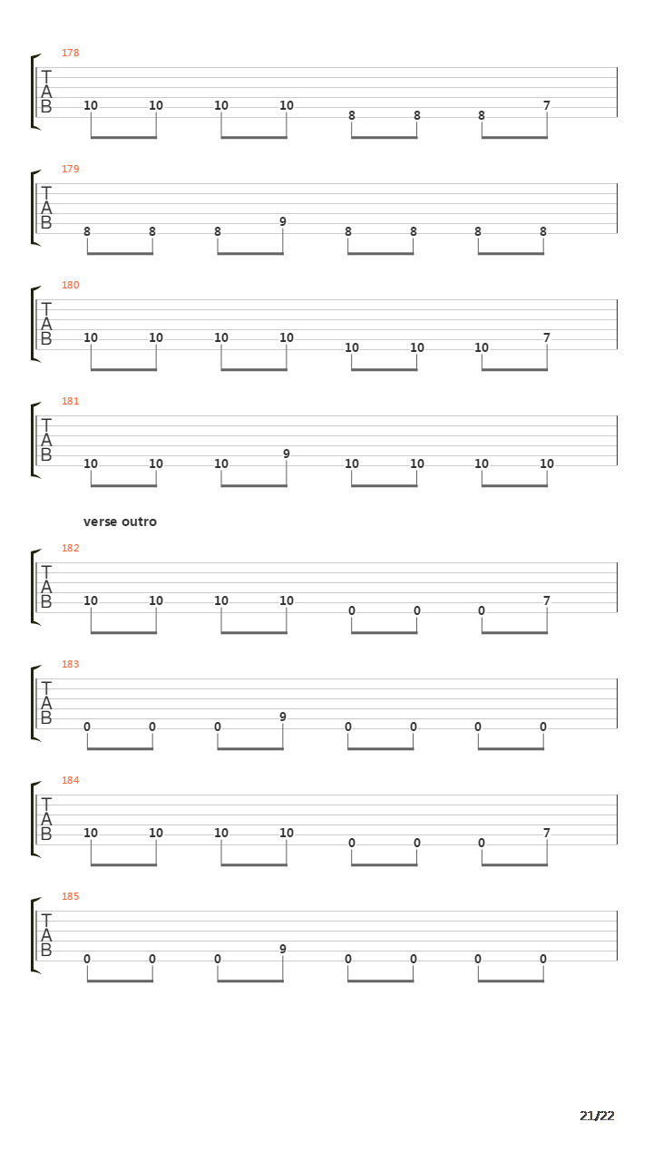 Where The Enemy Sleeps吉他谱