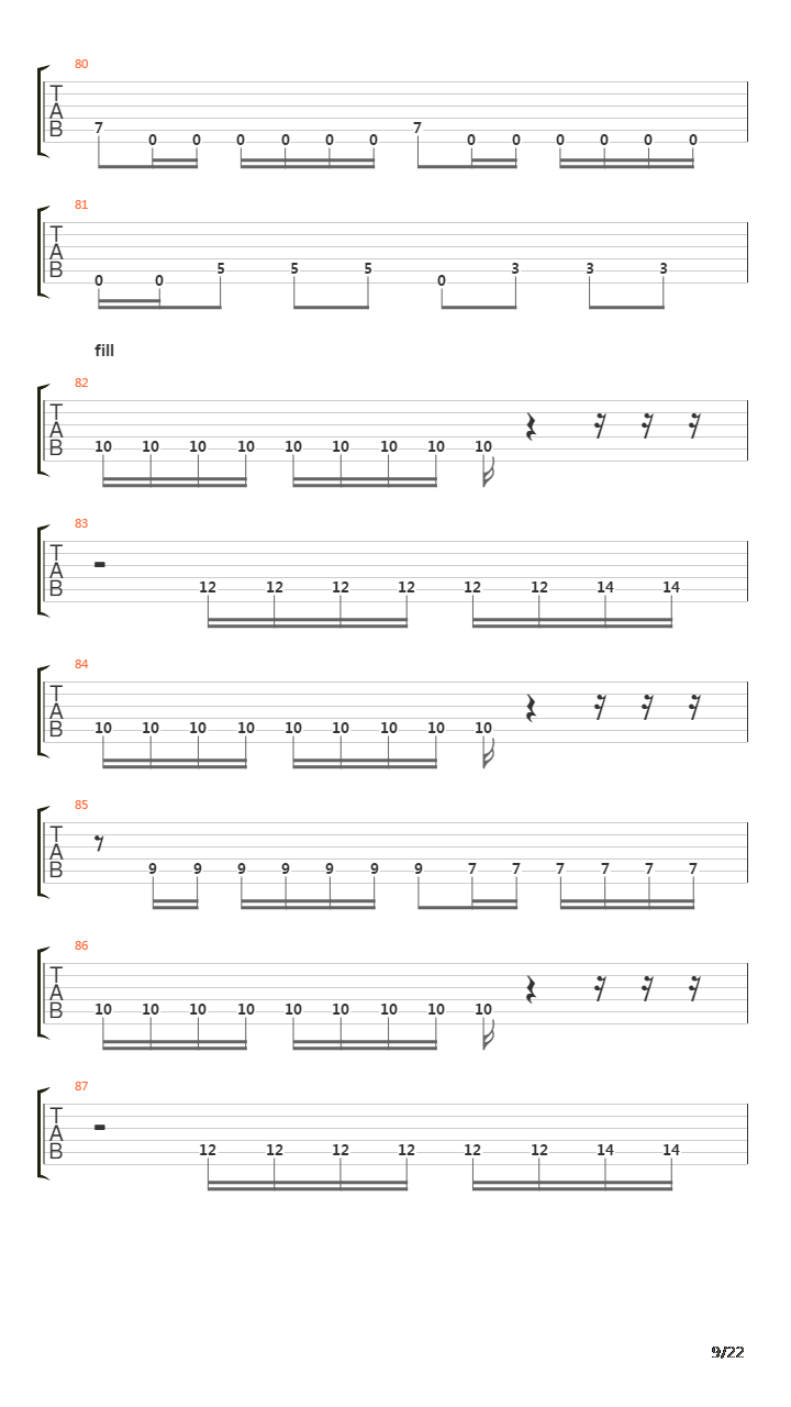 Where The Enemy Sleeps吉他谱