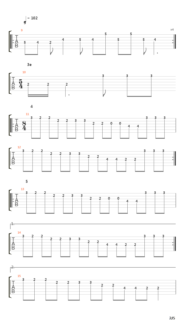 Strained吉他谱