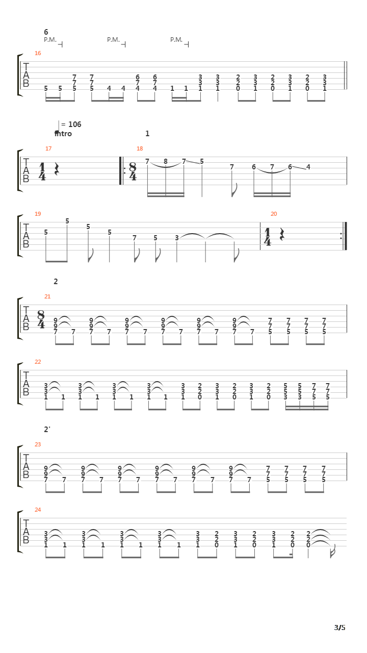 Strained吉他谱