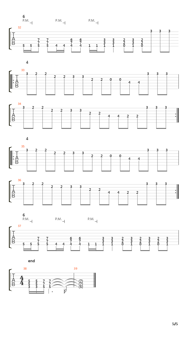 Strained吉他谱