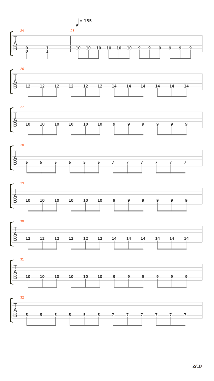 The Northern Silence吉他谱