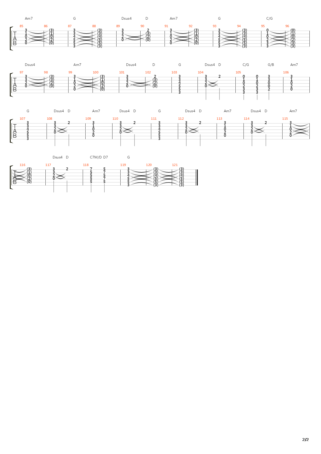 Hamburg Song吉他谱