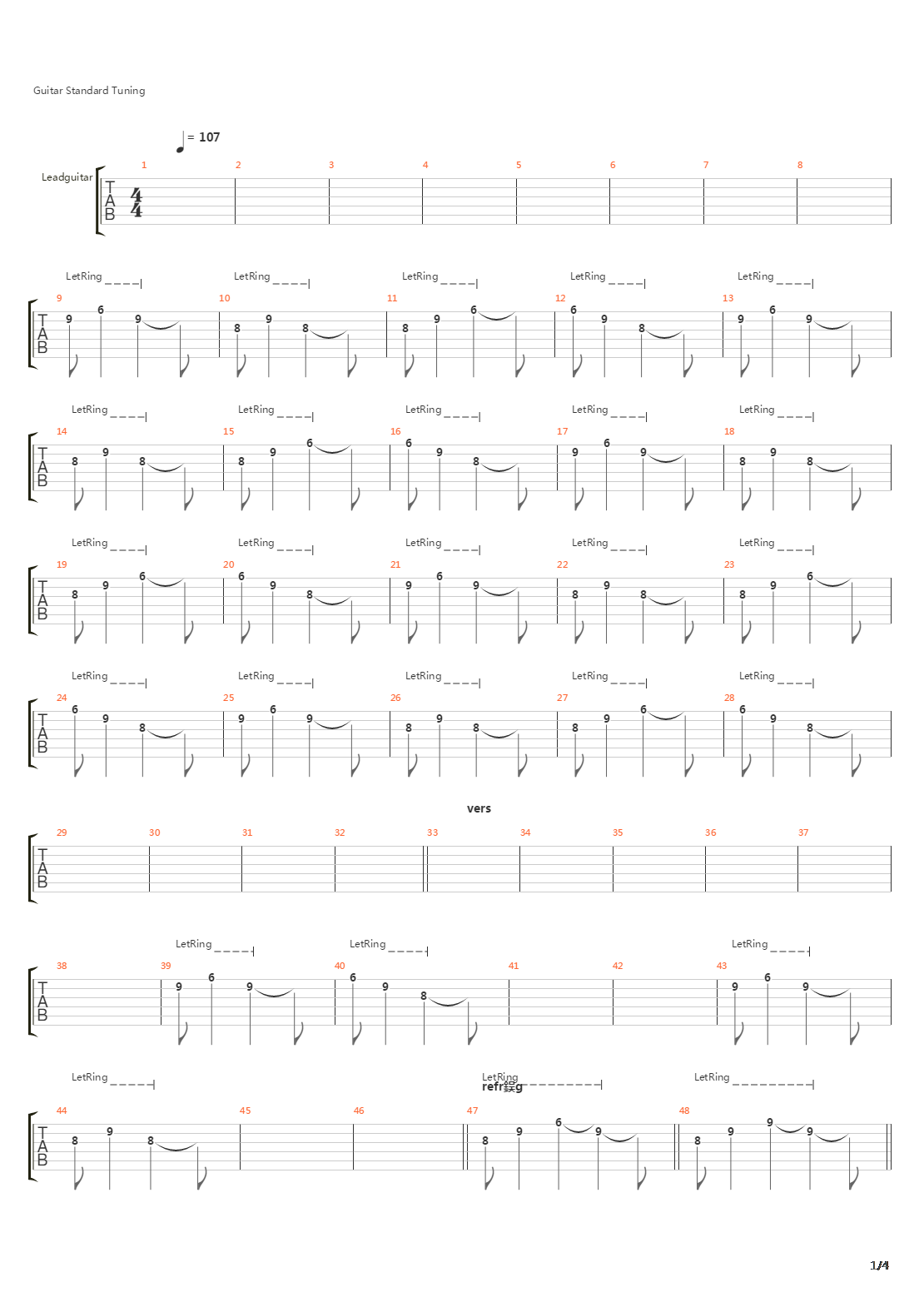 400 Slag吉他谱