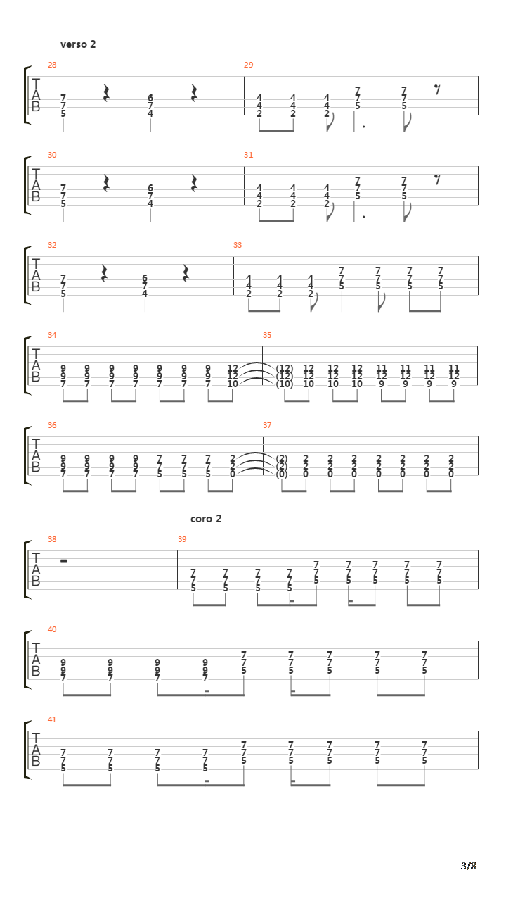 Dda Dagar吉他谱