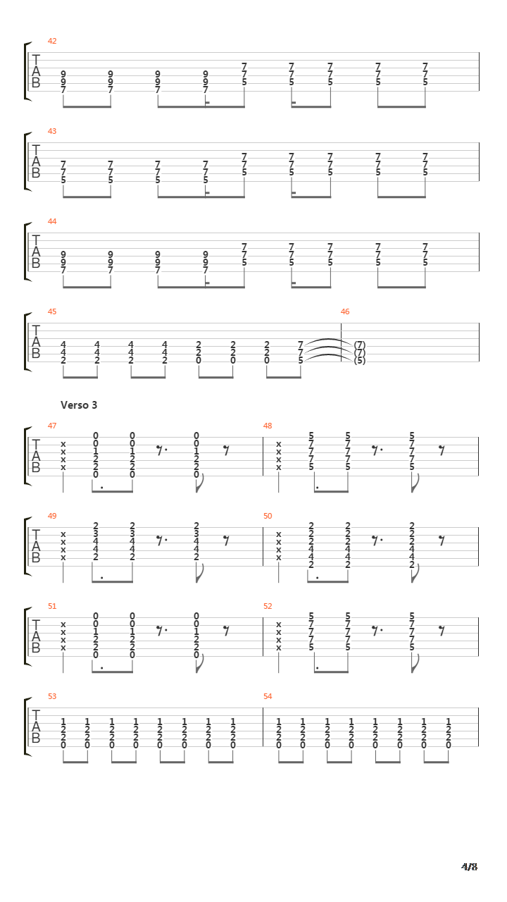 Dda Dagar吉他谱