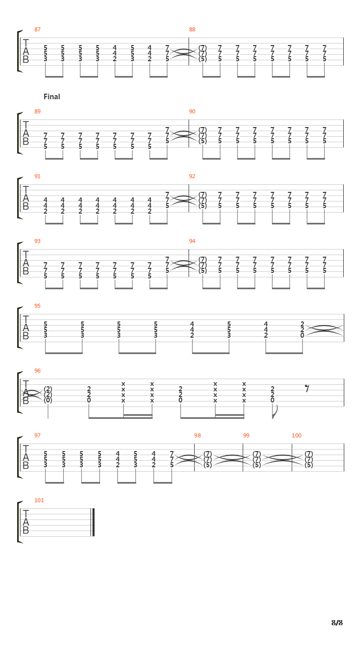 Dda Dagar吉他谱