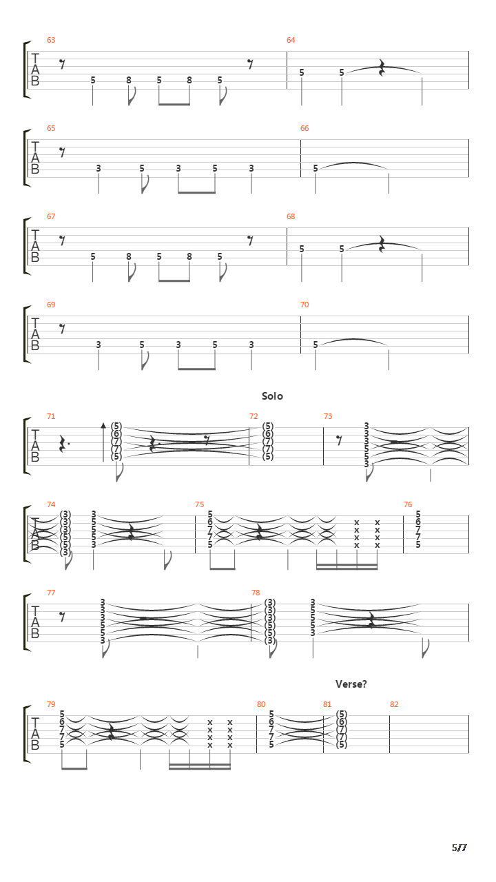 Music Non Stop吉他谱