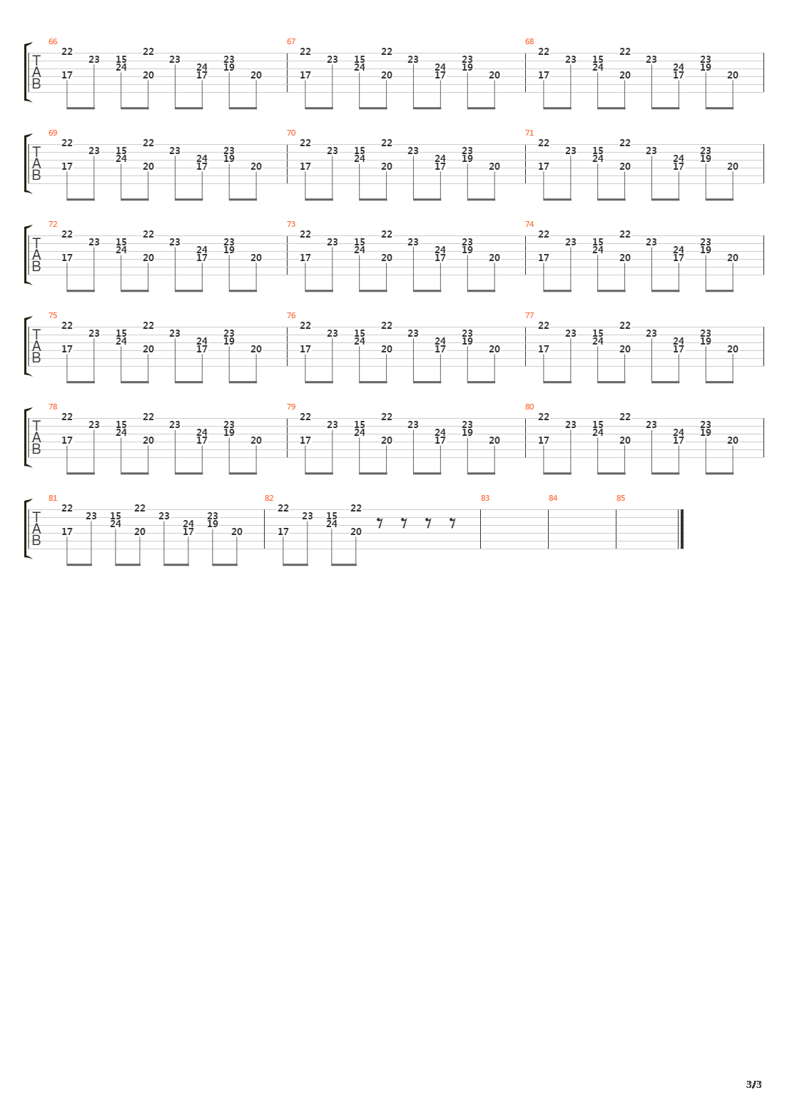 Solo Dolo吉他谱