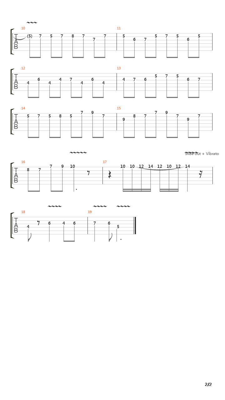 Ojos Verdes吉他谱