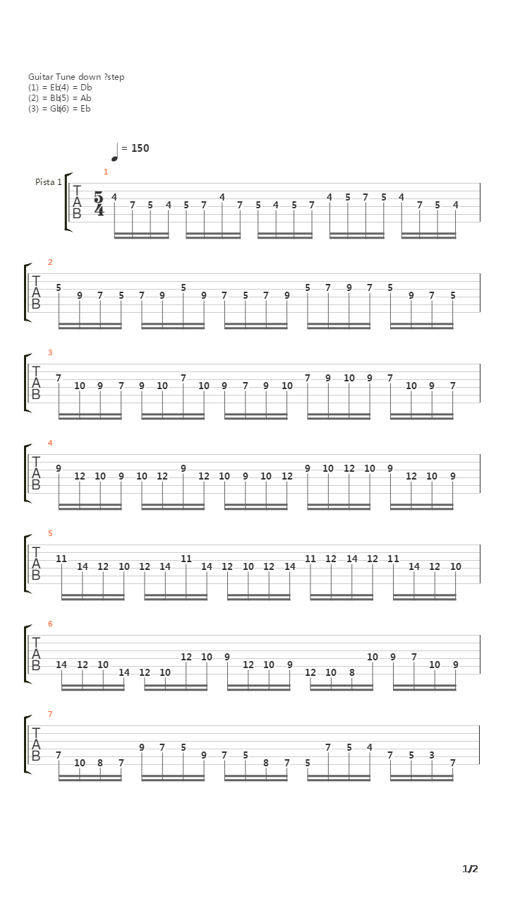 Tecnica Y Versatilidad吉他谱