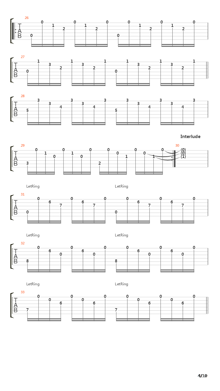 Dlire De Mort吉他谱