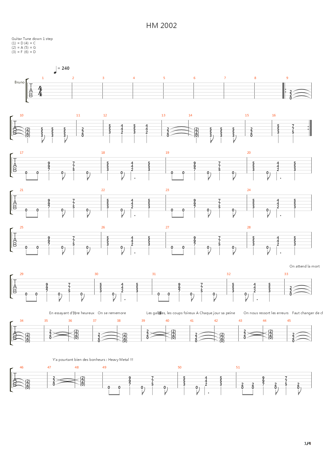 Hm 2002吉他谱