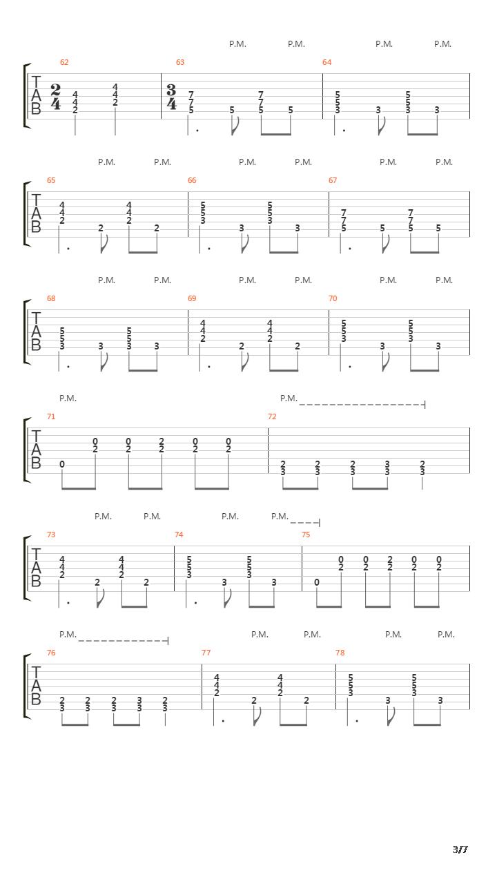 One吉他谱