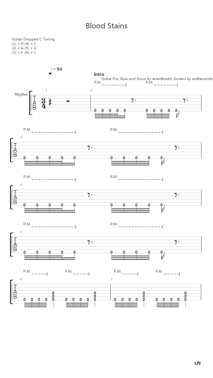 Blood Stains吉他谱