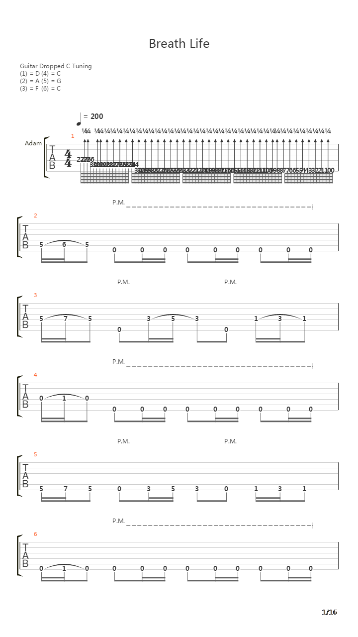 Breathe Life吉他谱