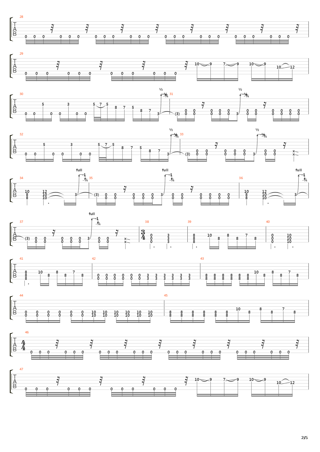 Daylight Dies吉他谱