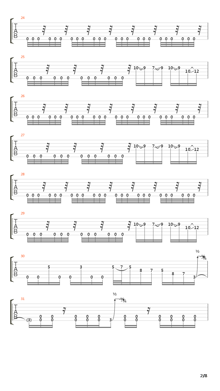 Daylight Dies吉他谱
