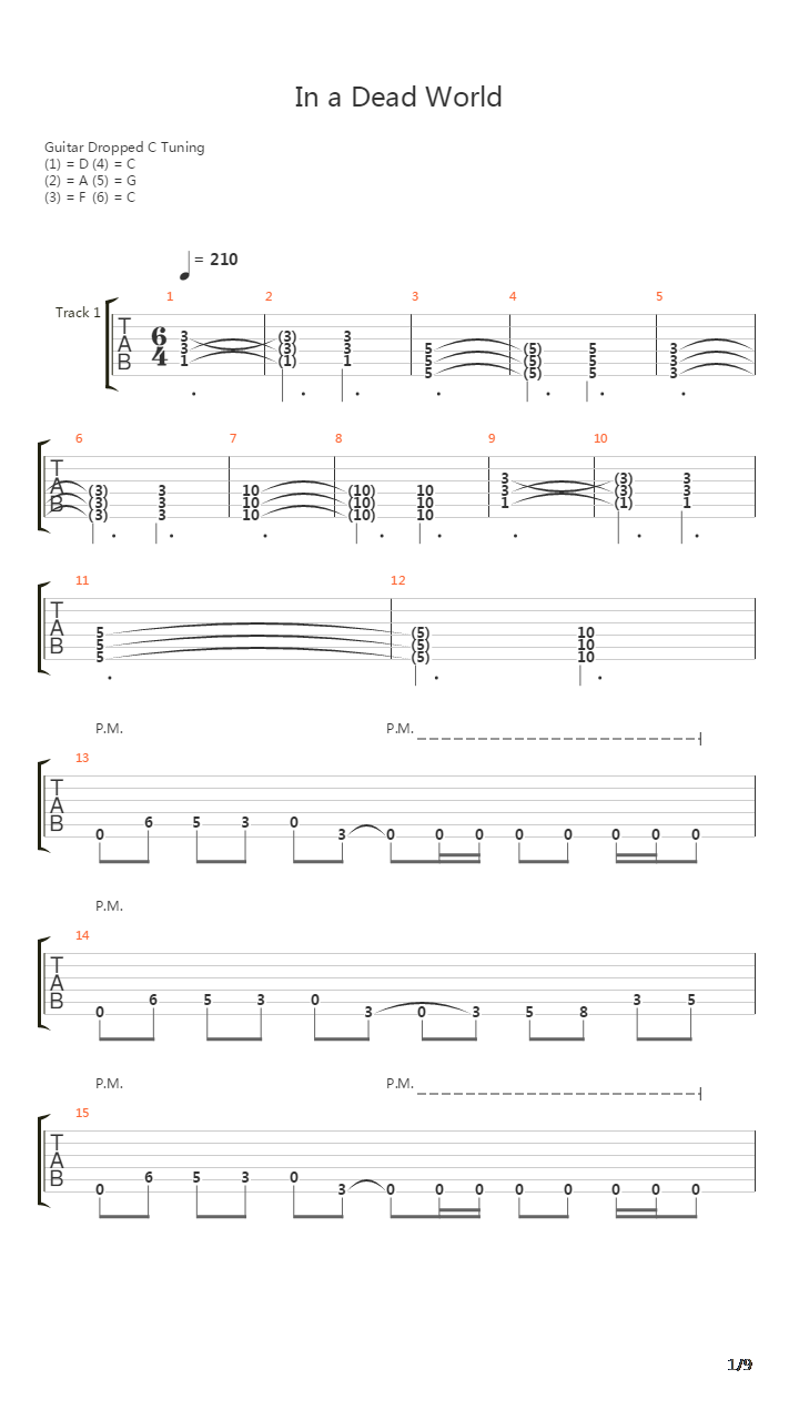 In A Dead World吉他谱