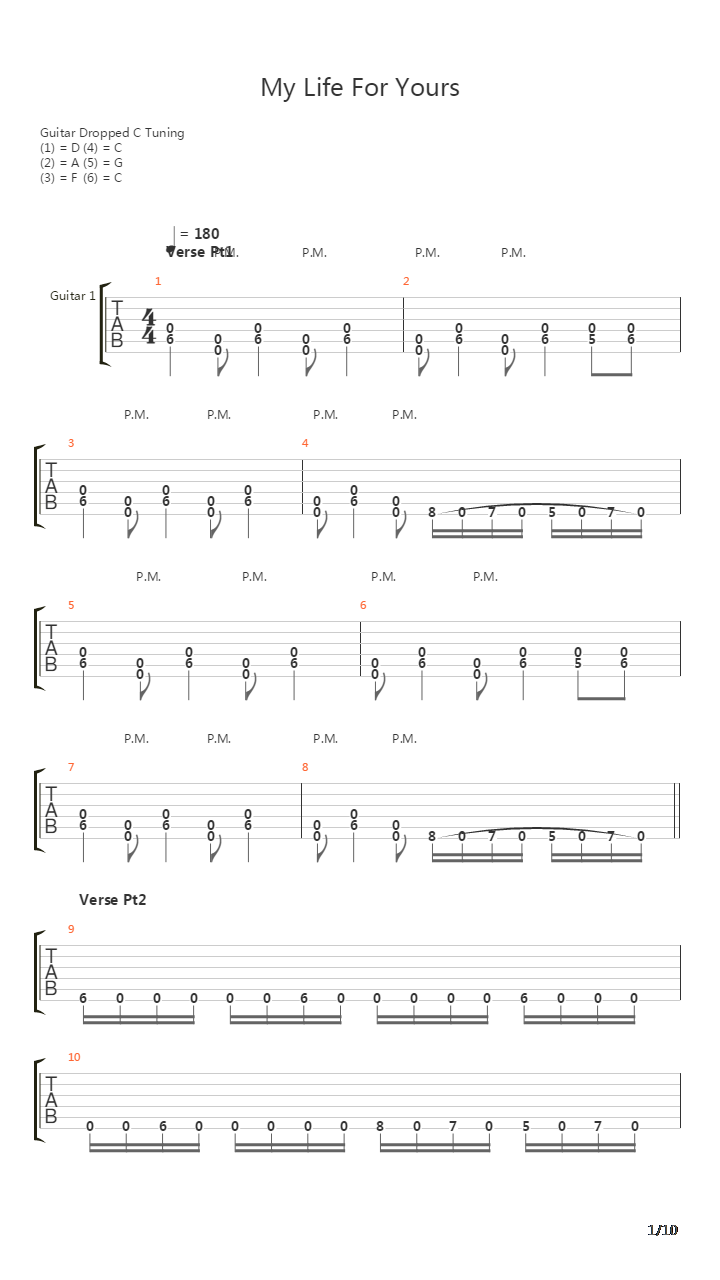 My Life For Yours吉他谱