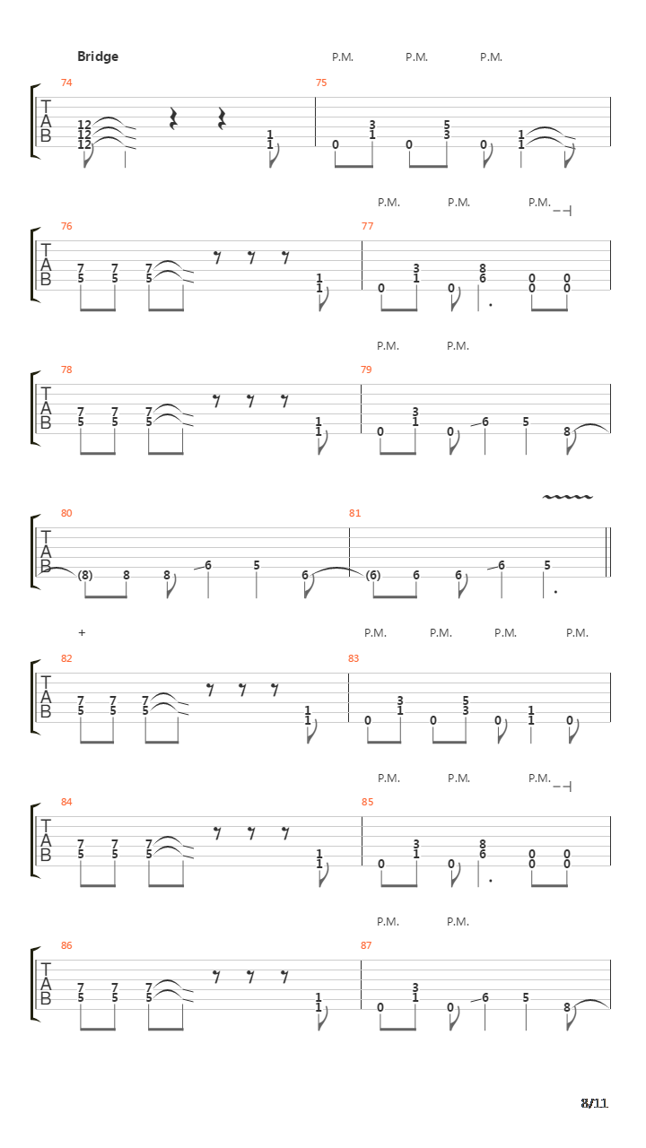 No End In Sight吉他谱