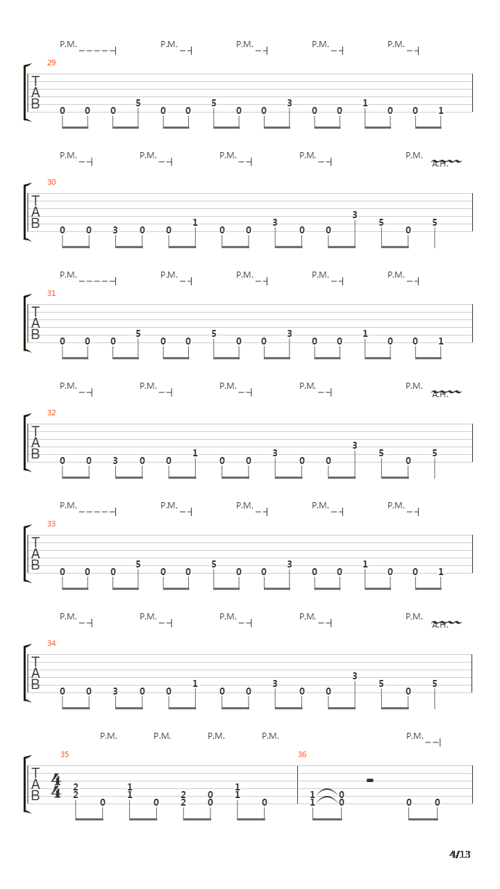 Numbered Days吉他谱