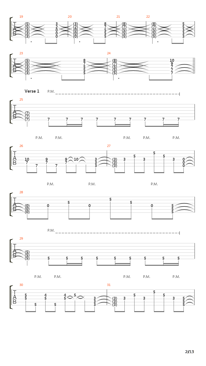 Starting Over吉他谱