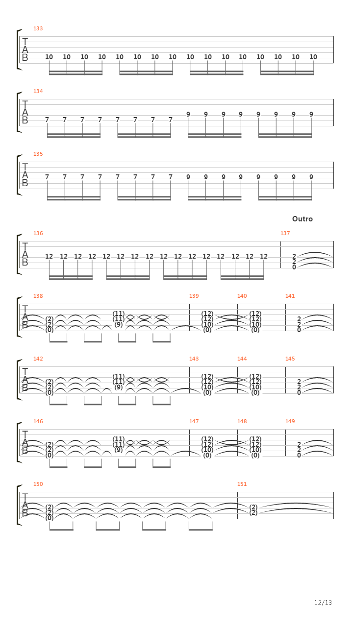 Vida Infra吉他谱