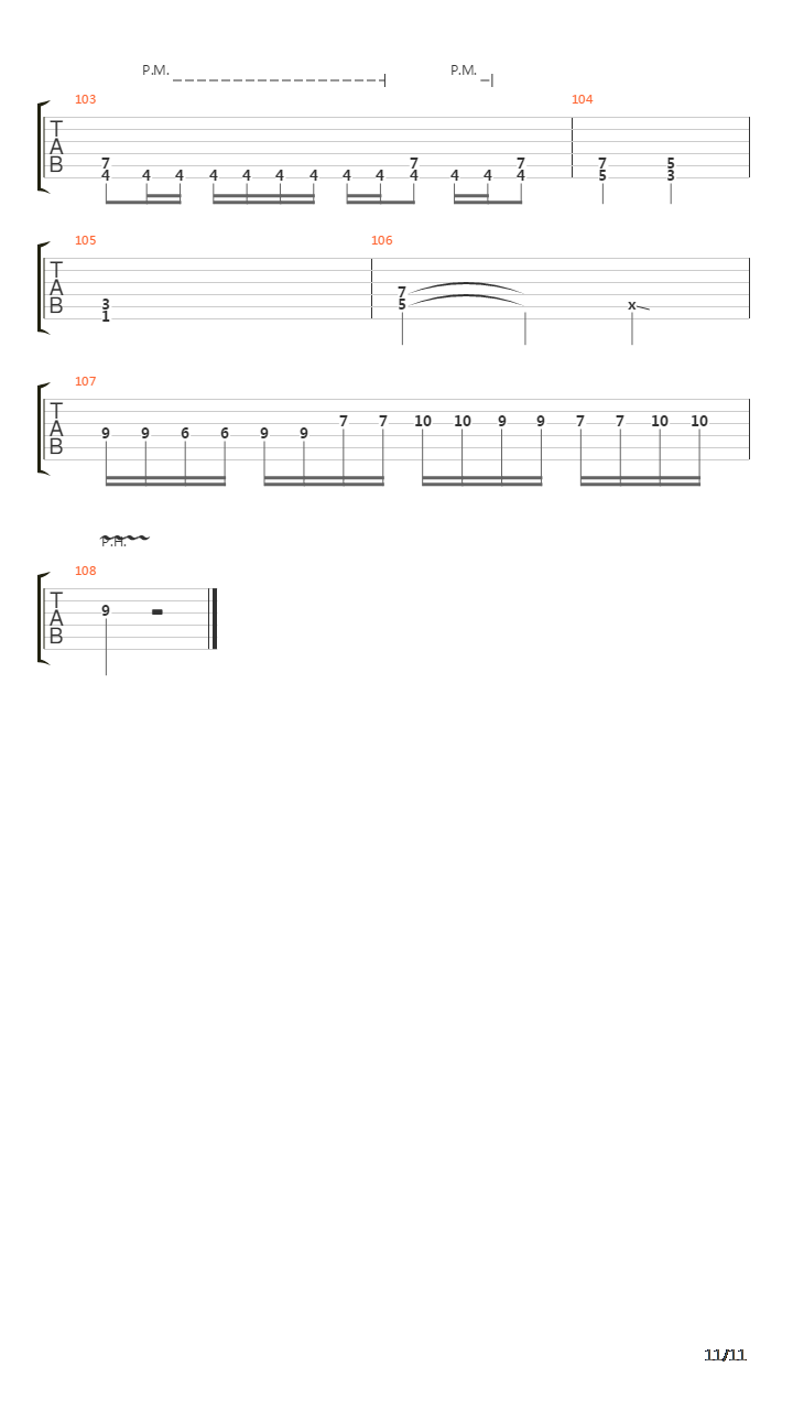 Point Of No Return吉他谱