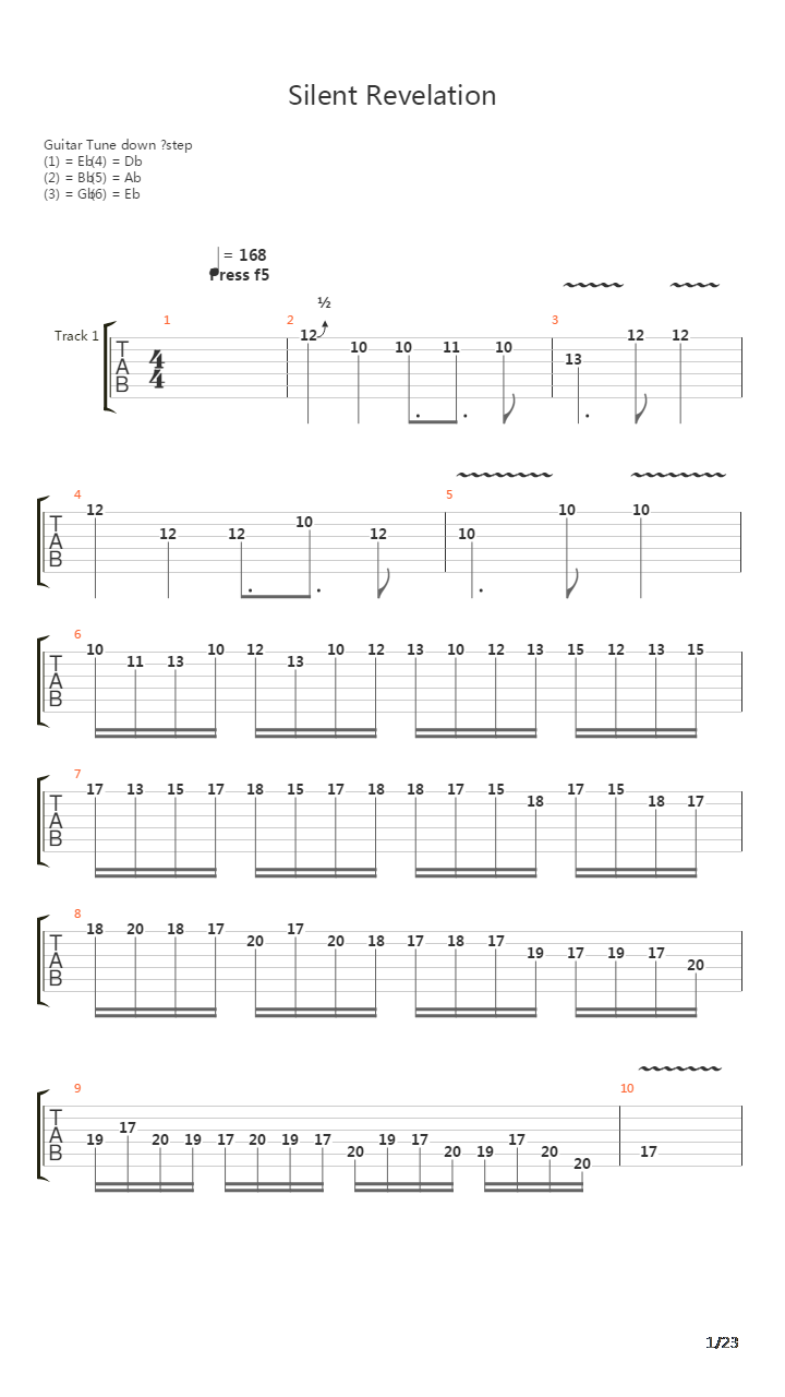 Silent Revelation吉他谱