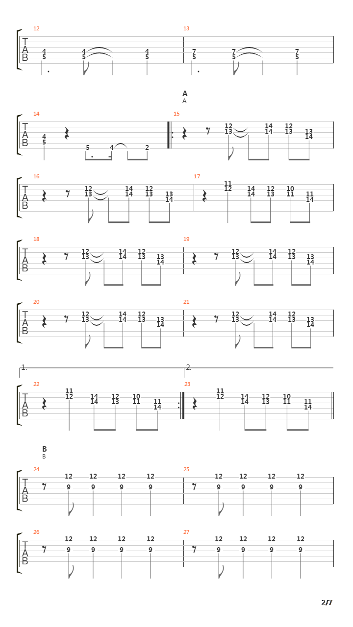 Cynical吉他谱