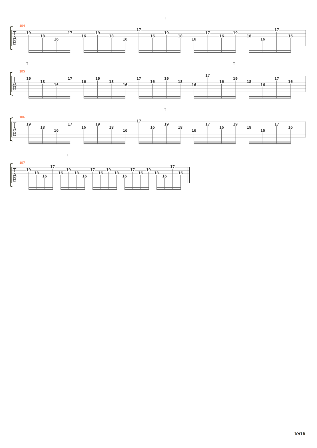 Discipline吉他谱