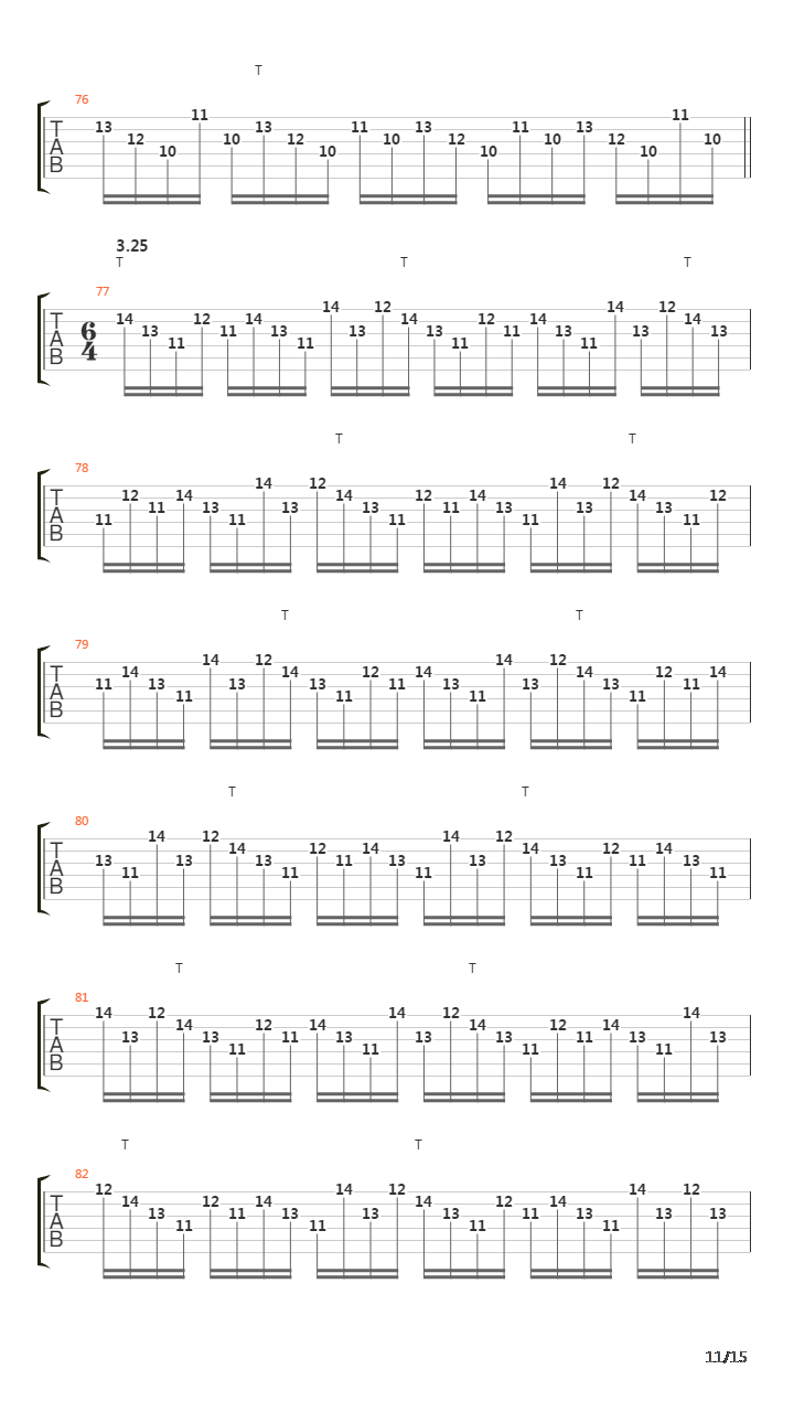 Discipline吉他谱