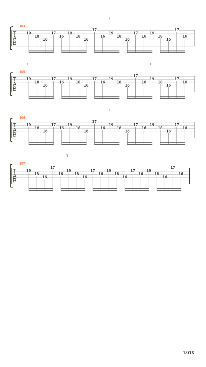 Discipline吉他谱