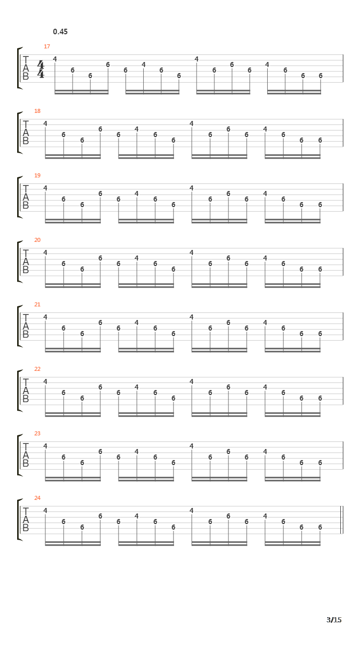 Discipline吉他谱