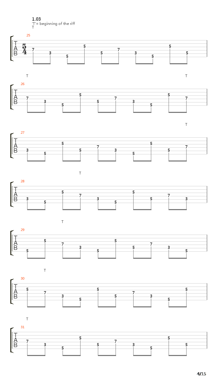 Discipline吉他谱