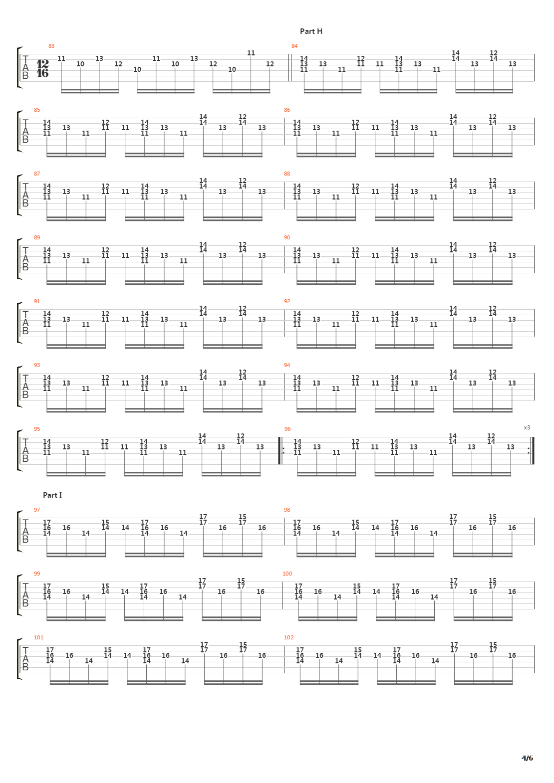 Discipline吉他谱