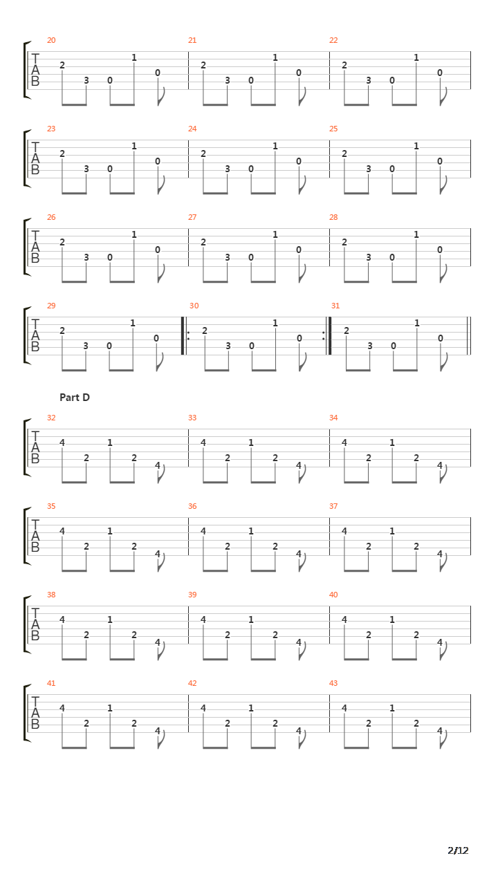 Discipline吉他谱