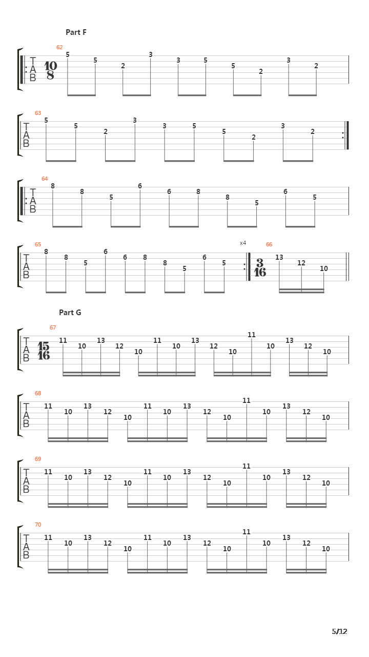 Discipline吉他谱