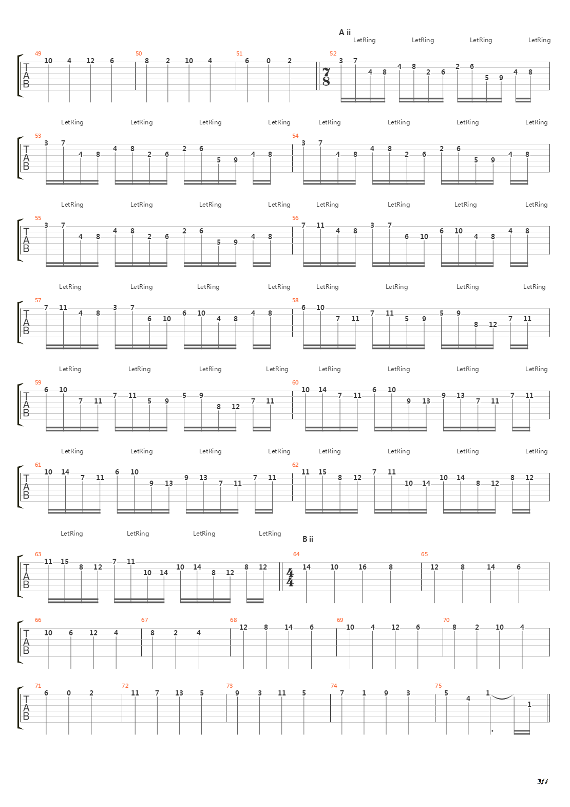 Elektrik吉他谱